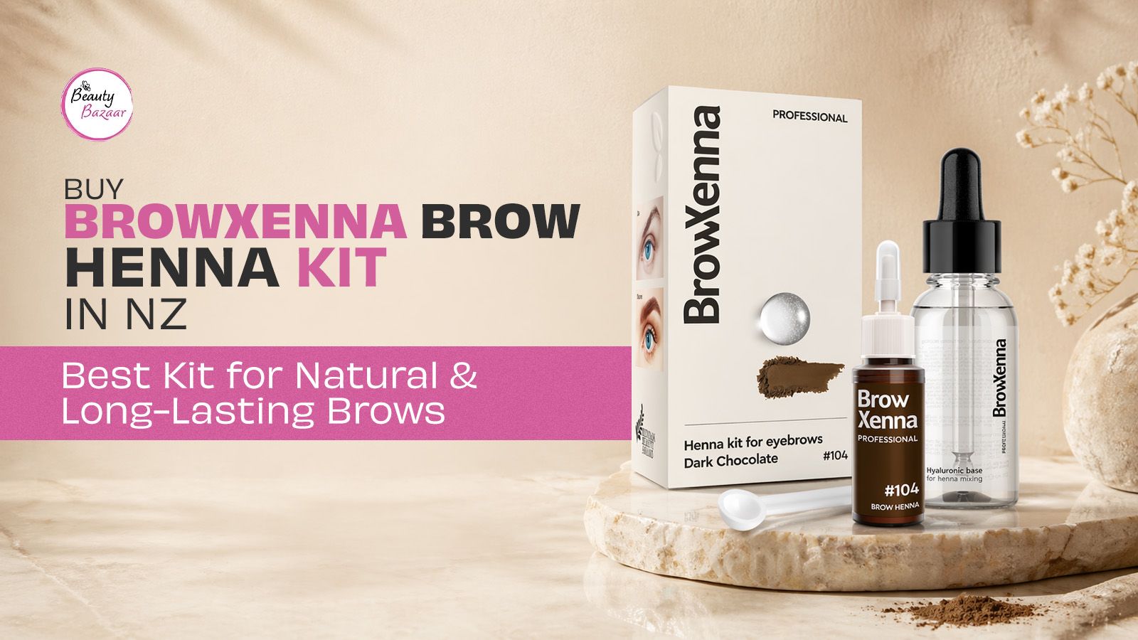 Buy BrowXenna Brow Henna Kit in NZ – Best Kit for Natural & Long-Lasting Brows
