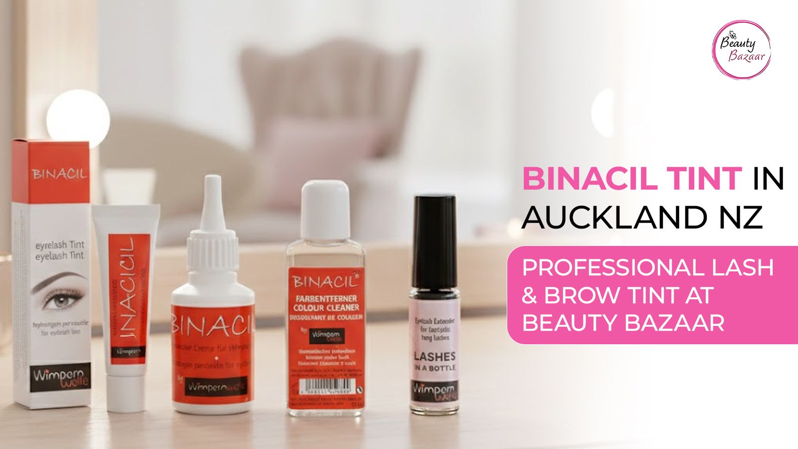 BINACIL Tint in Auckland NZ – Professional Lash & Brow Tint at Beauty Bazaar