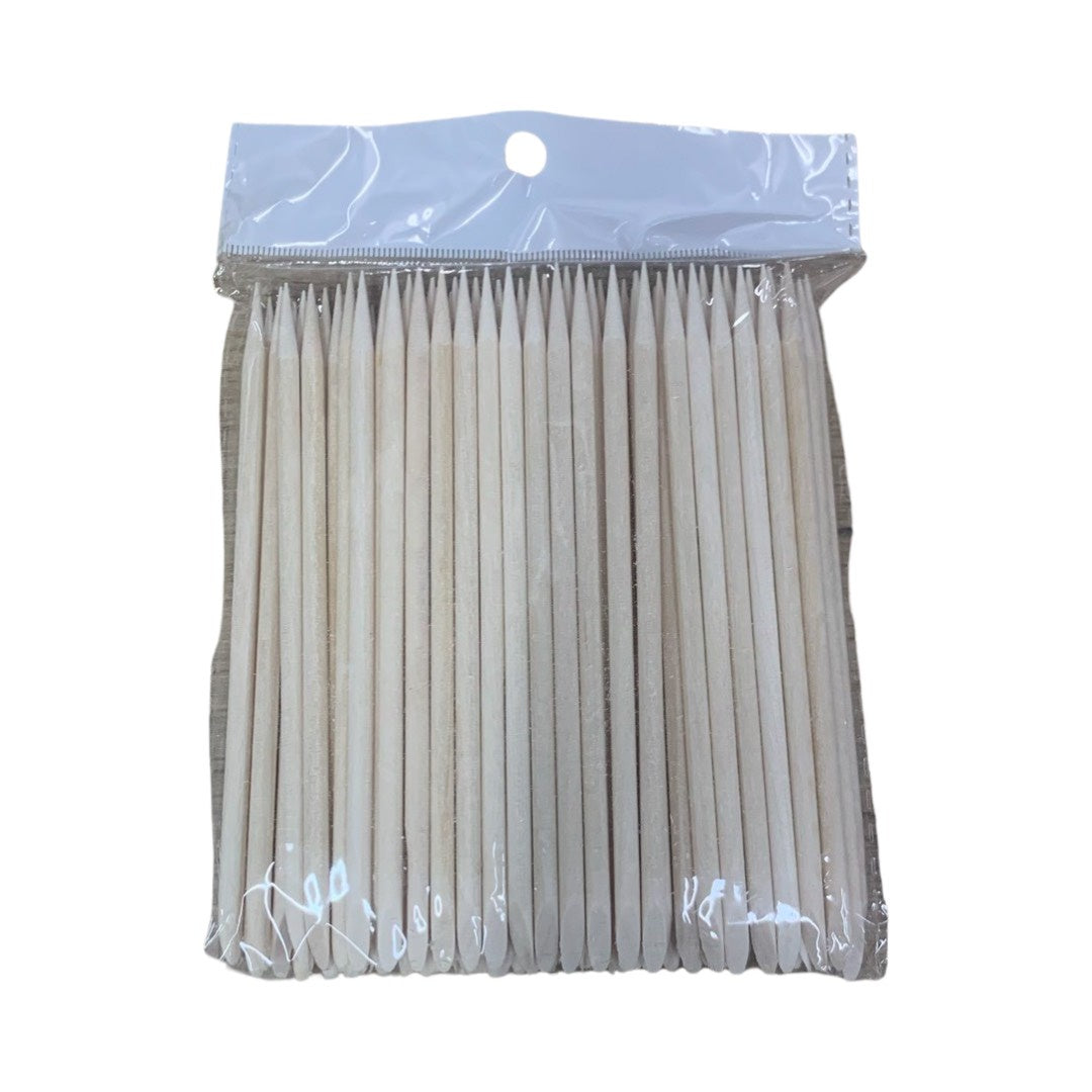 NAILMIS Orange Wood Sticks Medium 11.5cm (50pc)