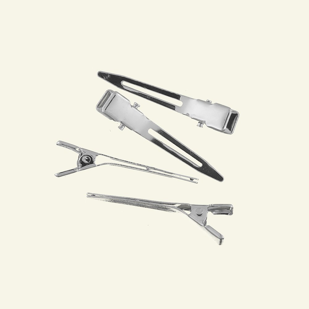 Hair Clips Metallic Small